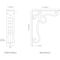 Ekena Millwork Orleans Wrought Iron Bracket, (Triple center brace), Antiqued Bronze 2"W x 7 1/2"D x 10"H BKTM02X07X10TOLABZ - alternate 4